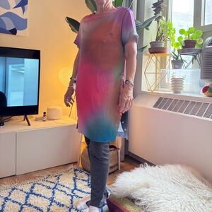 Colorful Gradient Mini Dress